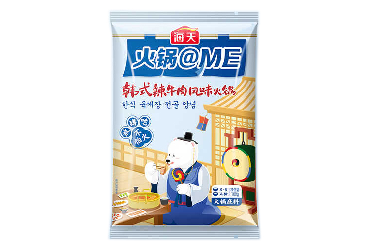 海天韩式辣牛肉火锅底料 100G